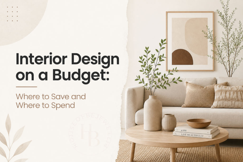 Interior Design on a Budget: Where to Save and Where to Spend