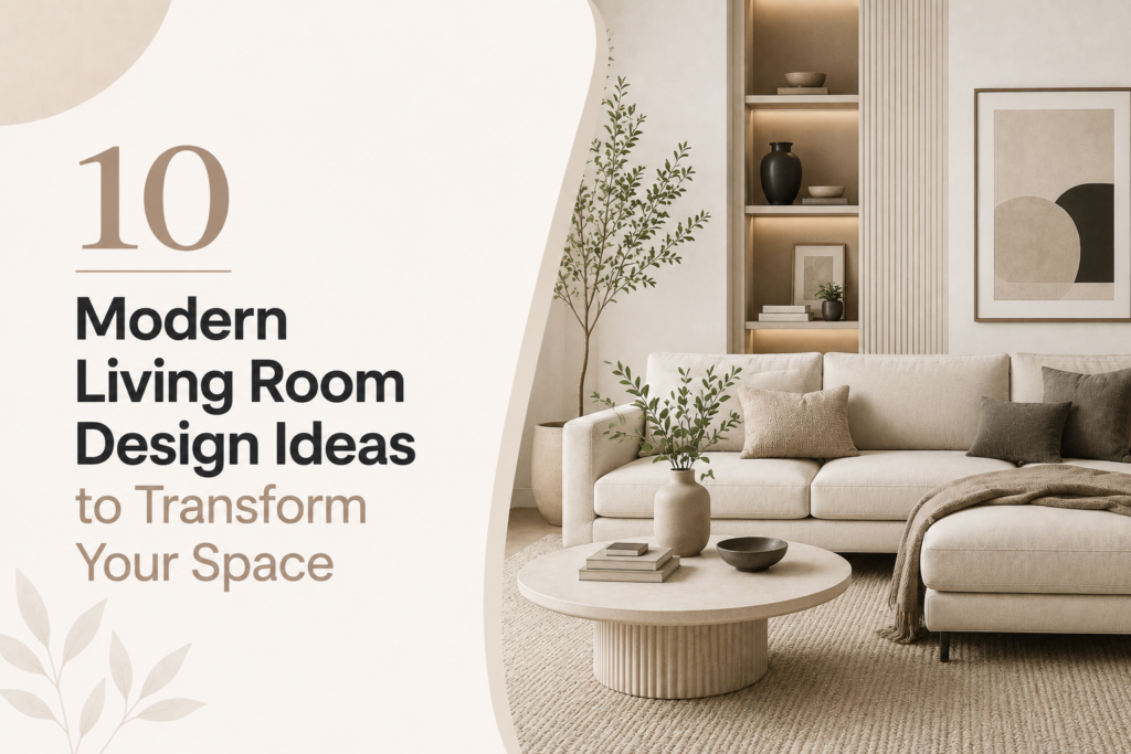 10 Modern Living Room Design Ideas to Transform Your Space