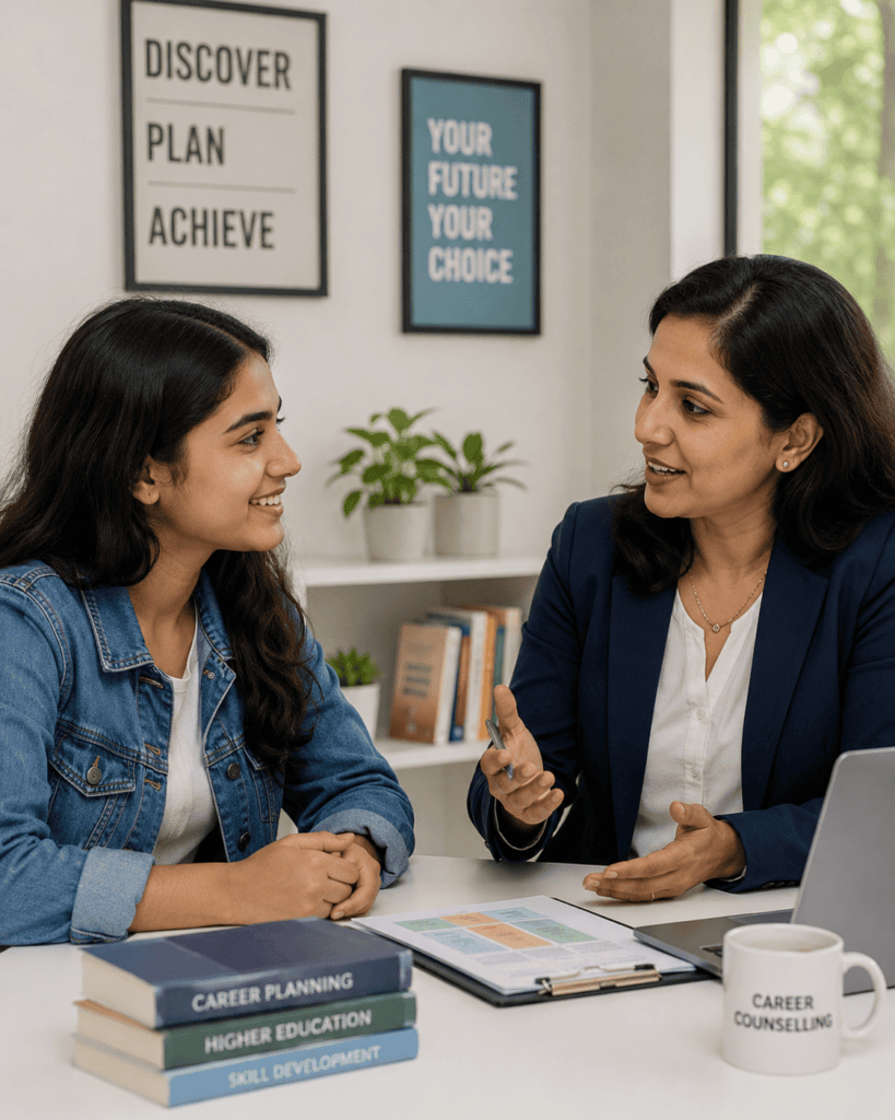 Top 5 Career Counsellors in Panjim for Expert Career Advice career counsellor advising a student during a one on one career guidance session